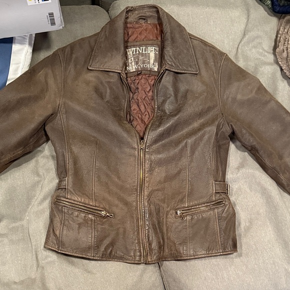 Avirex Jackets & Blazers - Avirex Dark Brown Leather Jacket